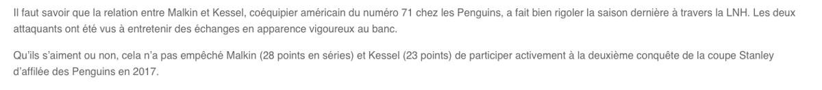 Ilya Kovalchuk traite Phil Kessel de PETIT GROS...