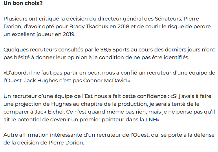 Jack Hughes continue d'être RABAISSÉ dans les médias.