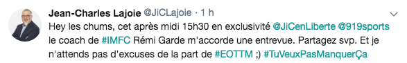 Jean-Charles et son complexe...