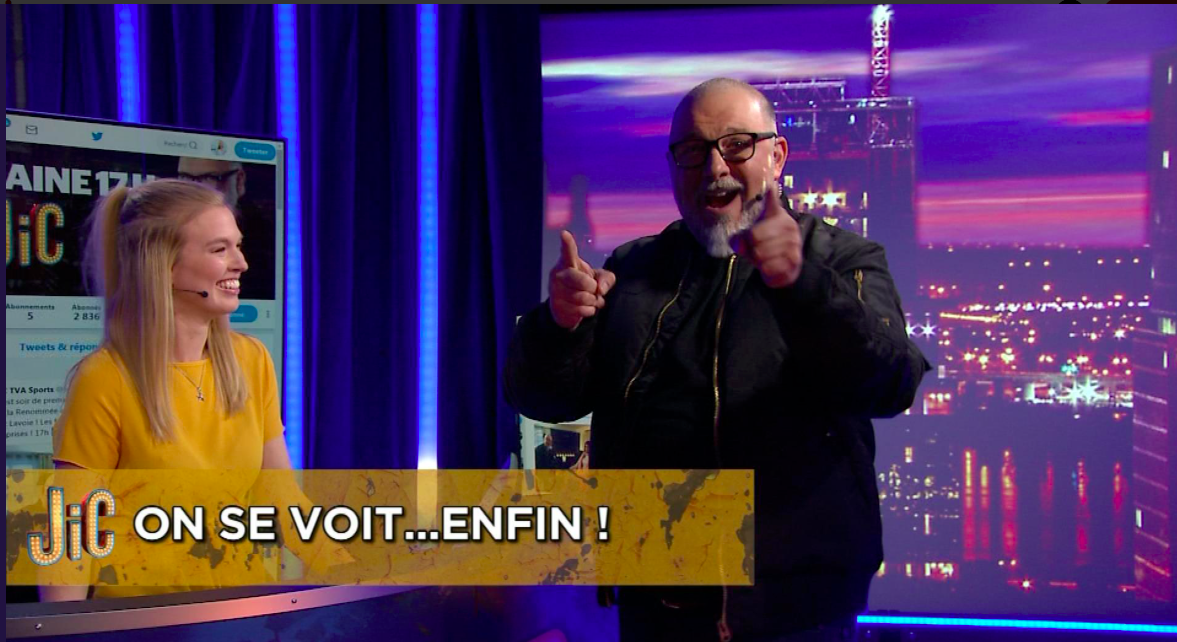 Jean-Charles Lajoie à TVA Sports...du RÉCHAUFFÉ....
