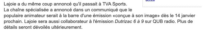 Jean-Charles Lajoie savait depuis des LUNES qu'il partait..