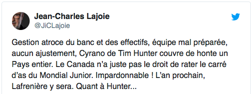 Jean-Charles Lajoie s'était INSURGÉ en ondes parce qu'on l'avait traité de GRASSOUILLET....