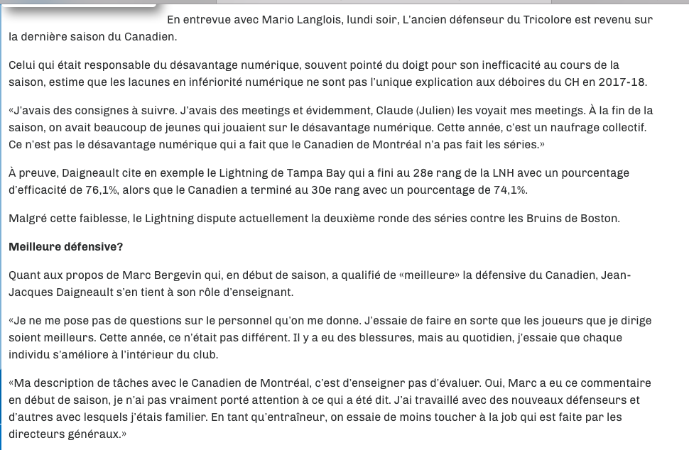 Jean-Jacques Daigneault sort de son mutisme....
