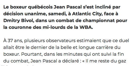 Jean Pascal n'est pas au CASH?????? BEN OUI TOÉ...