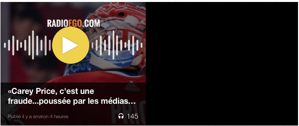 Jeff Fillion traite Carey Price de FRAUDE!!!!!!!