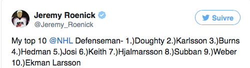 Jeremy Roenick est un anti-Québécois c'est clair !!!