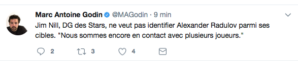 Jim Nill nous BULLSHITE pour Radulov...