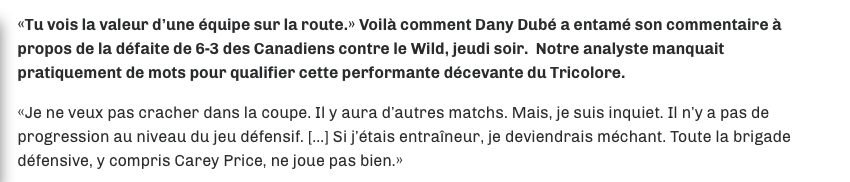 JJ Daigneault...la PANIQUE DÉFENSIVE...