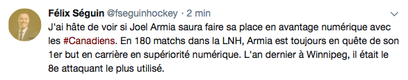 Joel Armia, le spécialiste de l'avantage numérique...
