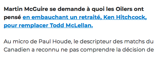 Joel Quenneville ou Alain Vigneault aurait coûté DU CASH EN SALE..