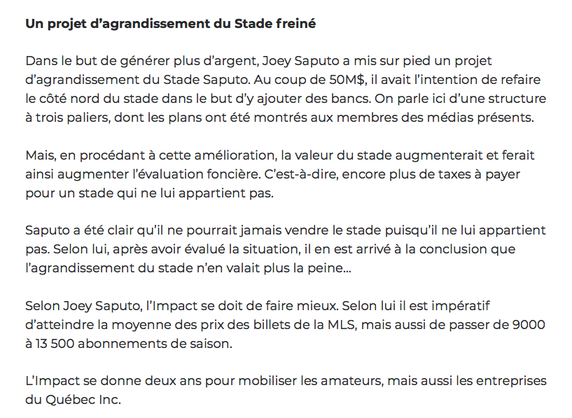 Joey Saputo...va-t-il influencer Geoff Molson?