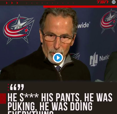 John Tortorella était tellement TANNÉ des RUMEURS...Panarin a CH...dans ses culottes....