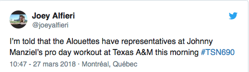 Johnny Manziel à Montréal...