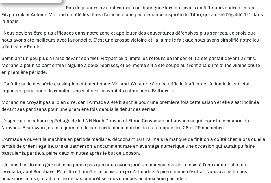 JOJO Bouchard n'a plus la tête au hockey junior...Il ne pense qu'à aller LÉCHER les BOTTES de Marc Bergevin....