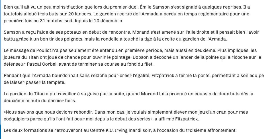JOJO Bouchard n'a plus la tête au hockey junior...Il ne pense qu'à aller LÉCHER les BOTTES de Marc Bergevin....