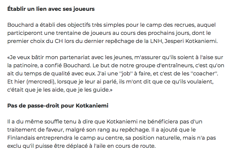 JOJO veut déjà déplacer Jesperi Kotkaniemi à l'AILE?