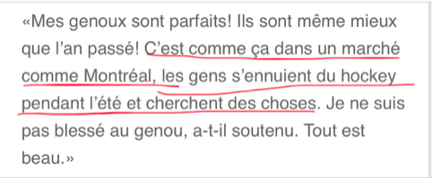 Jonathan Drouin a retrouvé son côté COCKY...