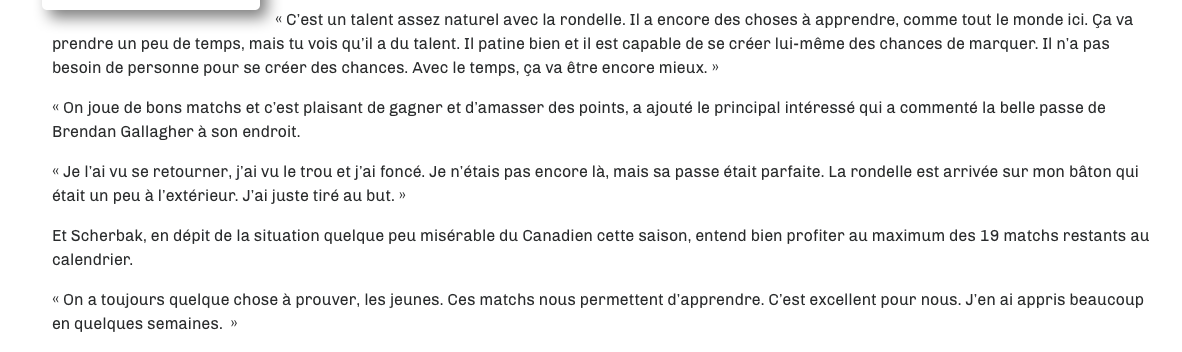 Jonathan Drouin appuie Trevor Timmins...