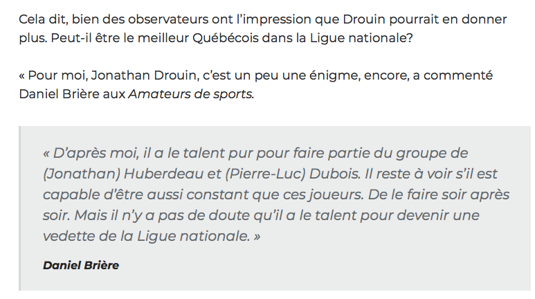 Jonathan Drouin est un ALL-STAR...