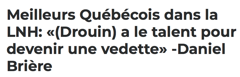 Jonathan Drouin est un ALL-STAR...