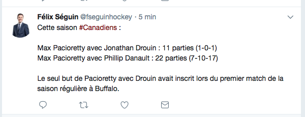 Jonathan Drouin et Max Pacioretty réunis à nouveau...