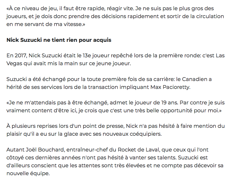 Jonathan Drouin et Michael Peca...les deux grands GAGNANTS..