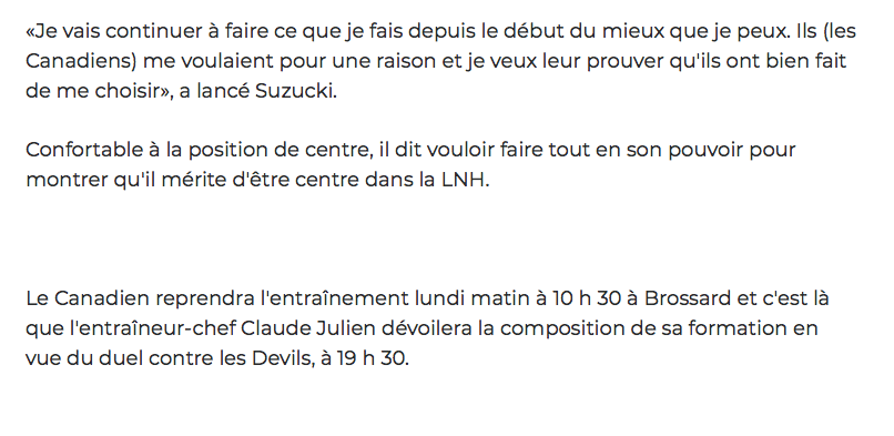 Jonathan Drouin et Michael Peca...les deux grands GAGNANTS..