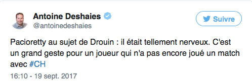 Jonathan Drouin était NERVEUX en TA...lors de son discours...les médias du Québec RACISTES?