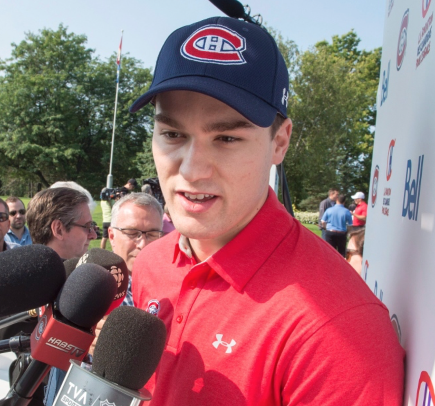 Jonathan Drouin se fait mettre en garde par Phil Esposito...