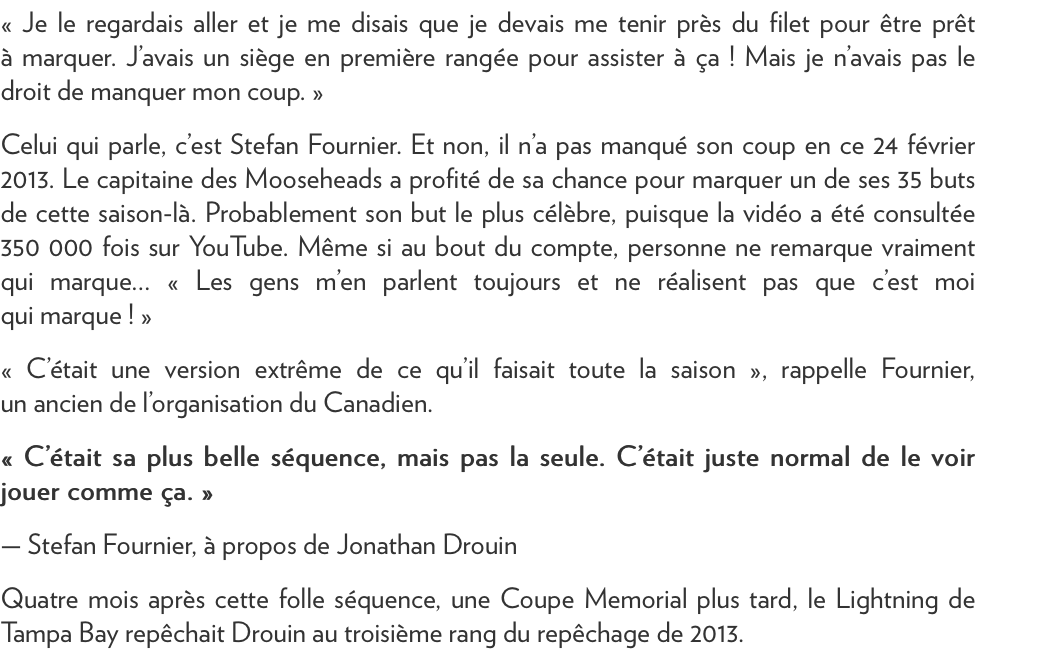  Jonathan Drouin...entre TALENT et CONTROVERSE...