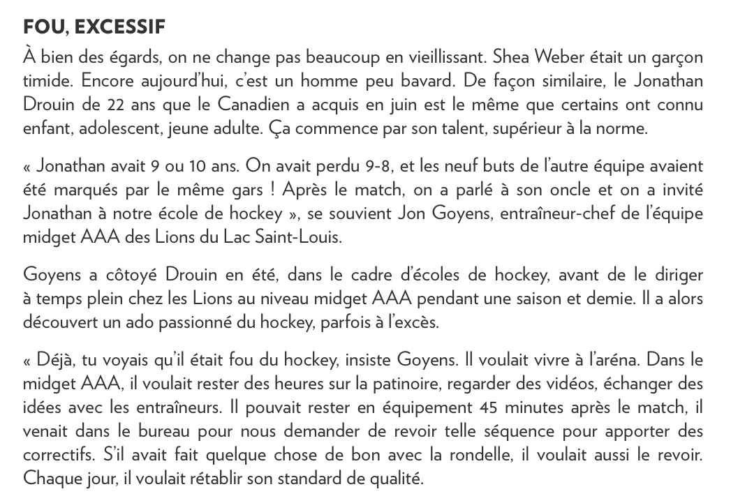  Jonathan Drouin...entre TALENT et CONTROVERSE...