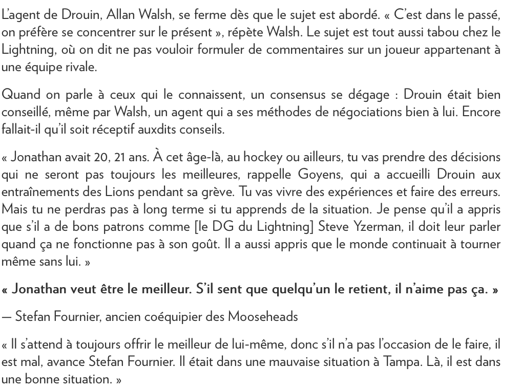  Jonathan Drouin...entre TALENT et CONTROVERSE...