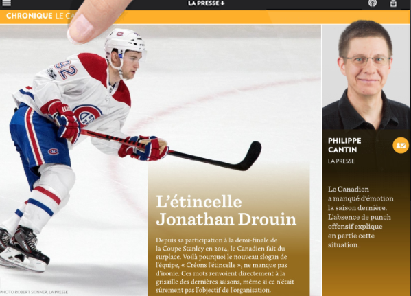 Jonathan Drouin...le SHAPOVALOV du hockey..