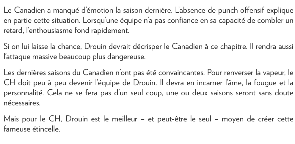 Jonathan Drouin...le SHAPOVALOV du hockey..