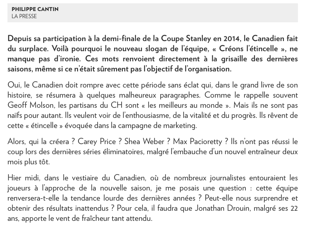 Jonathan Drouin...le SHAPOVALOV du hockey..