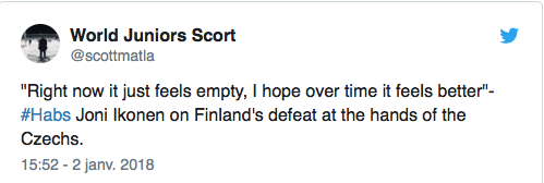 Joni Ikonen a raison d'être déçu...