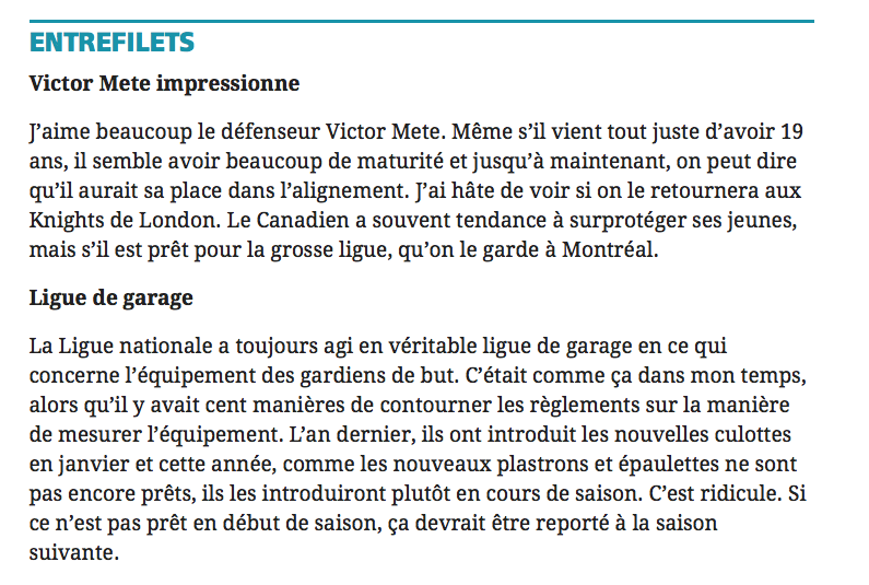 José Théodore ATTAQUE Alex Galchenyuk!!!