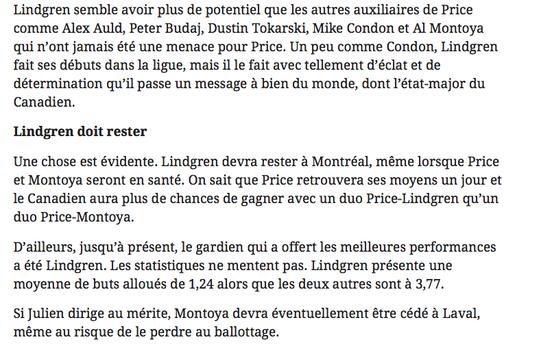José Théodore...HUMILIE Carey Price..