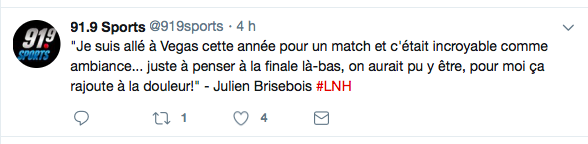Julien Brisebois a vu son étoile PÂLIR dans les derniers jours..