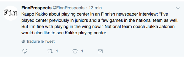 Kaapo Kakko va être MUTÉ au CENTRE!!!!! AYOYE!!!!!!