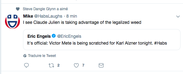 Karl Alzner est HEUREUX...Que le POT soit devenu LÉGAL...