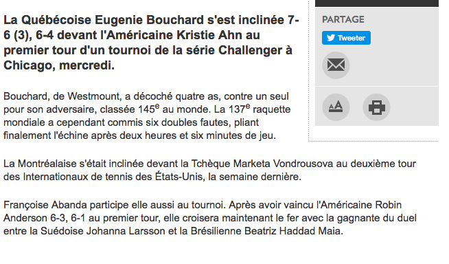 KARMA is...a GENIE BOUCHARD...