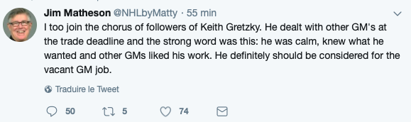 Keith Gretzky est bel et bien un candidat....