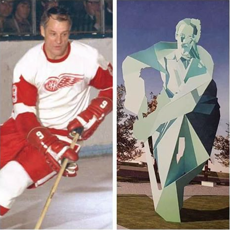 KOSSSÉ ÇA????? La STATUE en CARTON de Jean Béliveau à Québec...