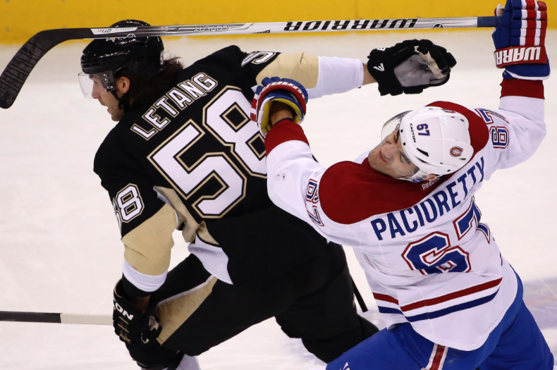Kris Letang pour Max Pacioretty..ÇA CHAUFFE!!!!!