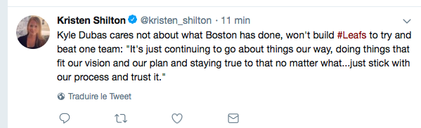 Kyle Dubas a-t-il un COMPLEXE face aux Bruins...