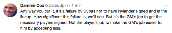 Kyle Dubas est en train d'échouer BEN RAIDE...
