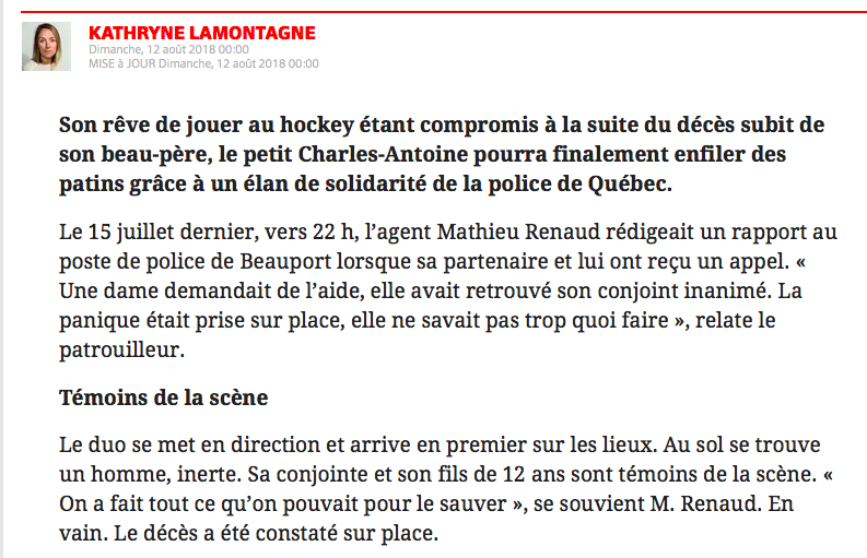 La belle histoire du jour...À faire pleurer...