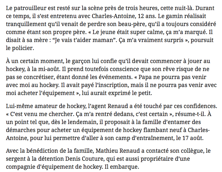 La belle histoire du jour...À faire pleurer...