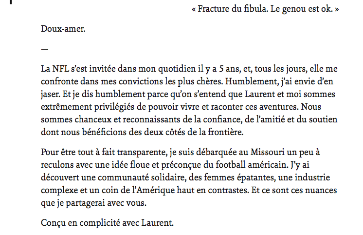 La blonde de Laurent Duvernay-Tardif est FIÈRE...De ne pas être une WAG CLASSIQUE de la NFL...